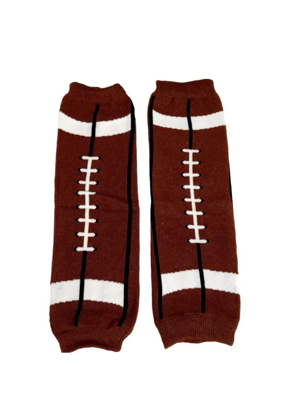 Beanie Hat Football Set Crochet Cap Leg Warmers Leggings Baby Boy Girl Knit New